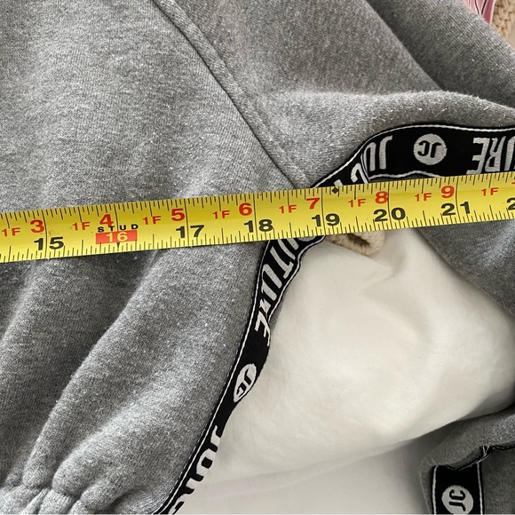 JUICY COUTURE | Heather grey half zip cropped sweater - Picture 14 of 14